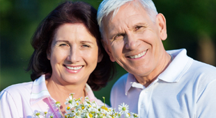 senior smiling couple